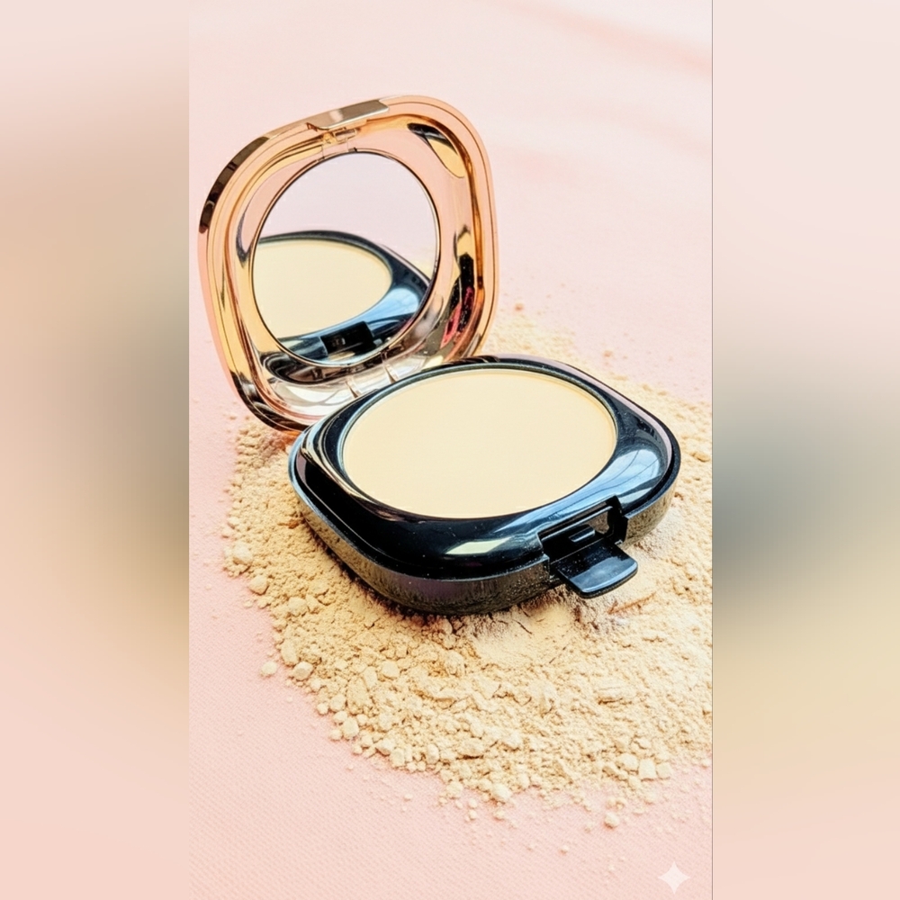 TUZ 2-Layer Powder Foundation Compact - Dual Setting & Coverage (Ivory+Natural)
